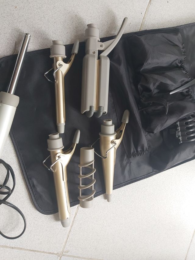 Plancha para cabello Philips - oro/plata