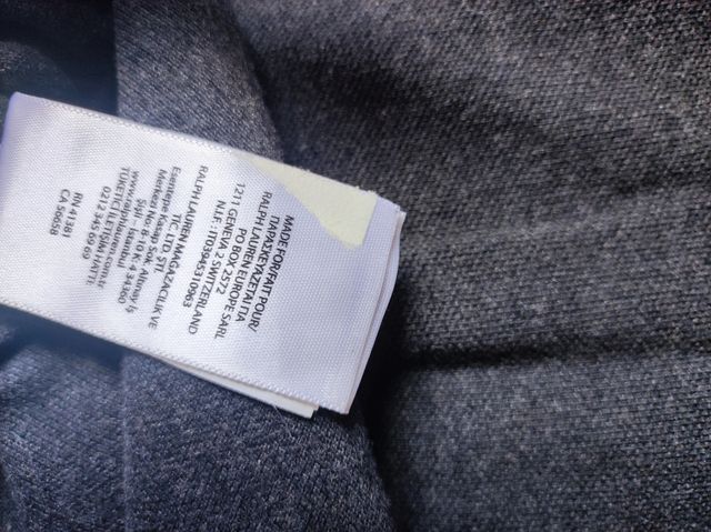 Polo Ralph Lauren Gris - Talla XL SLIM FIT