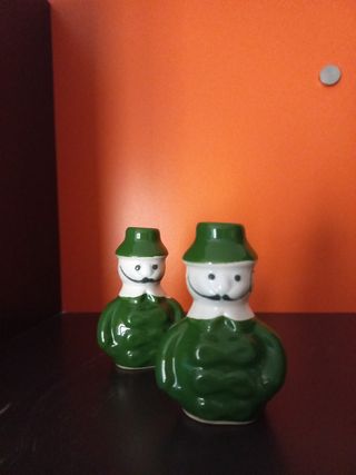 2 figuras cerámicas porta-palillos