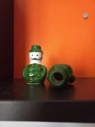 2 figuras cerámicas porta-palillos