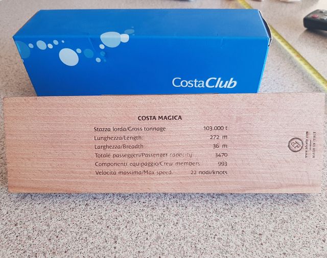 Modellino Costa Magica - Costa Club