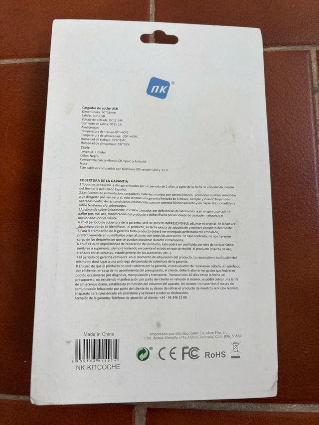 Kit Cargador SmartPhone