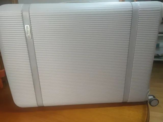 Maleta viaje rígida grande gris