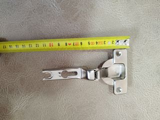 Bisagras armarios acero niquelado