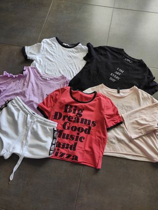 5 camisetas y un short