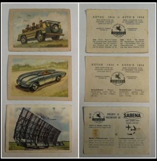 Lote cromos antiguos de chocolate JACQUES años 50