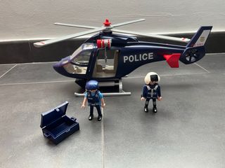 Helicóptero policía Playmobil