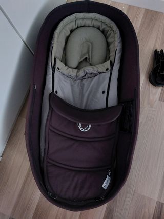 Capazo Bugaboo bee + saco interior + adaptadores