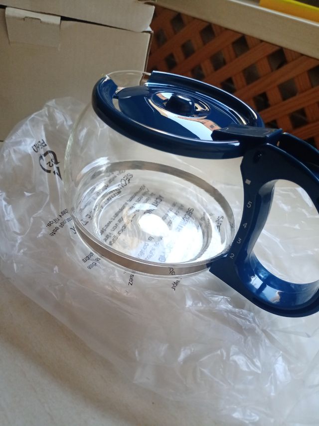 Cafetera de cristal azul - Jarra