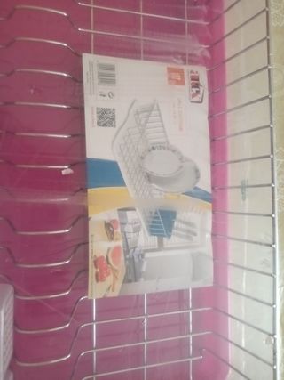 Scolapiatti ARTEX rosa e argento
