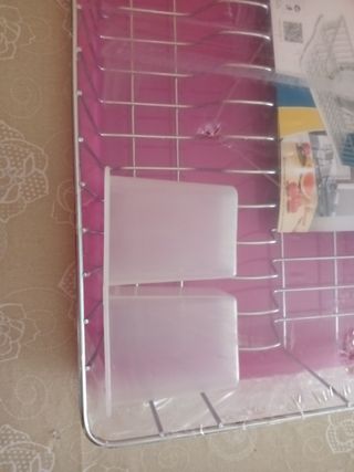 Scolapiatti ARTEX rosa e argento