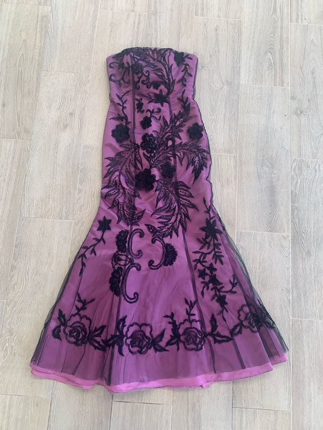 Vestido largo Sonia Peña morado