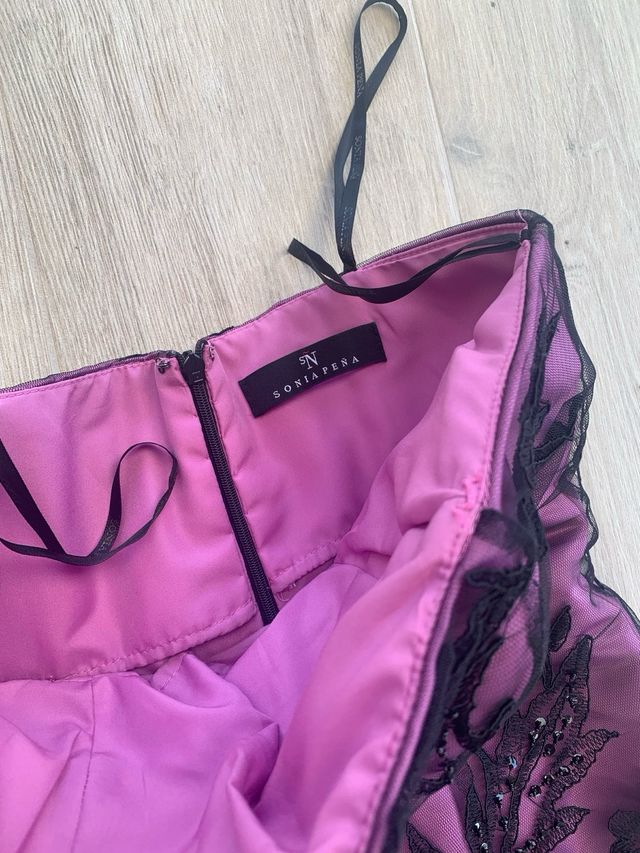 Vestido largo Sonia Peña morado