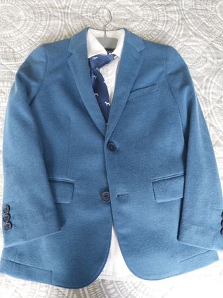 Traje comunión niño (7-8) + camisa y corbata