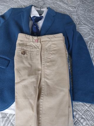 Traje comunión niño (7-8) + camisa y corbata