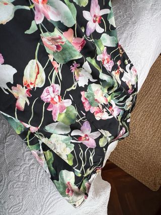 Vestido satinado tallas grandes Hm