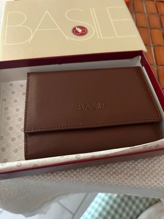 Portafoglio BASILE marrone in vera pelle