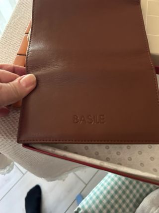 Portafoglio BASILE marrone in vera pelle