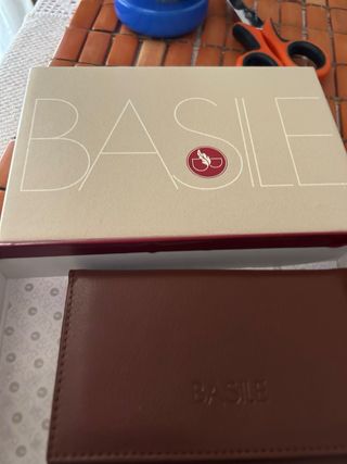 Portafoglio BASILE marrone in vera pelle