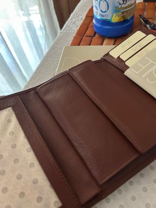 Portafoglio BASILE marrone in vera pelle