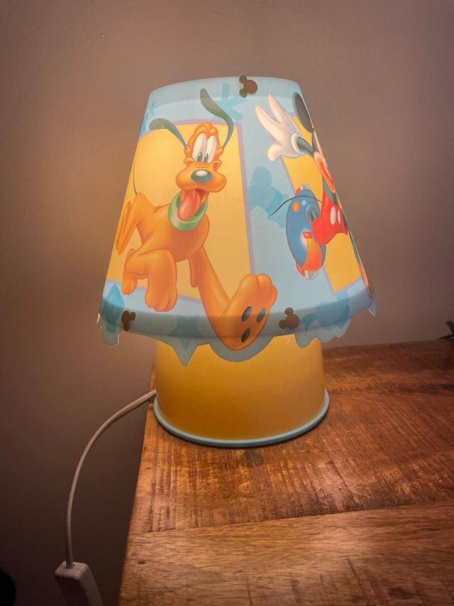 Lampara mesita infantil disney