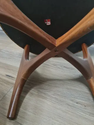 Reposapies puff retro mid century