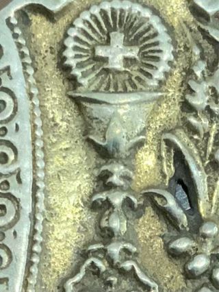 Medalla plata antigua (1900) Primera Comunión