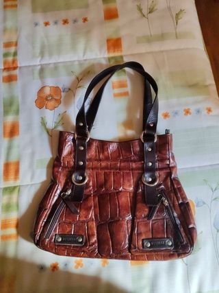 Bolso Petusco Piel Marrón 