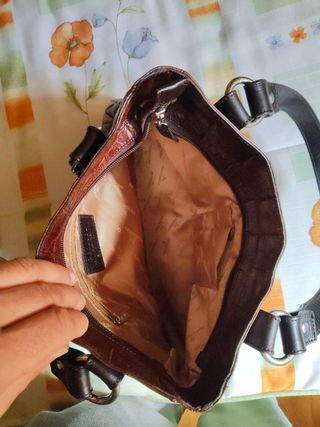 Bolso Petusco Piel Marrón 