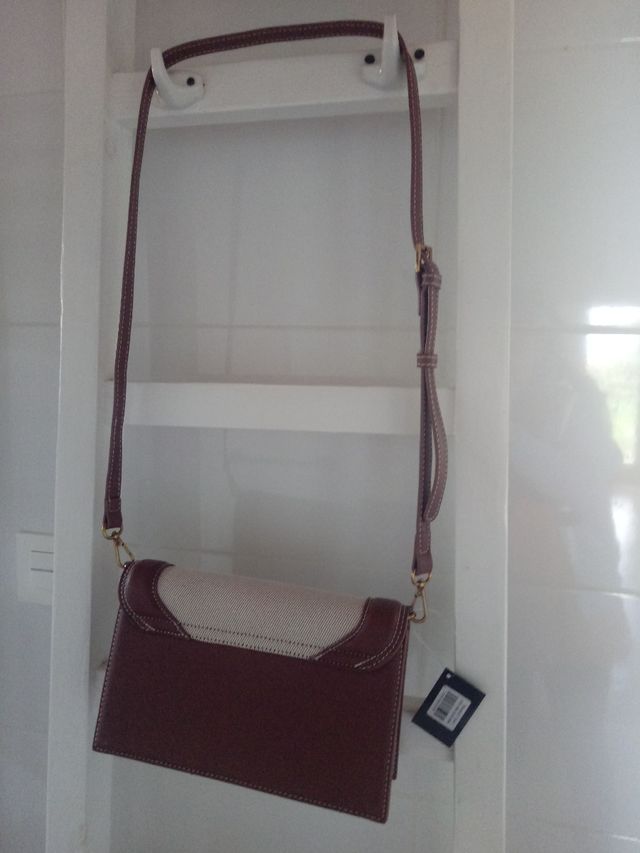 Bolso Santa Lolla beige y marrón