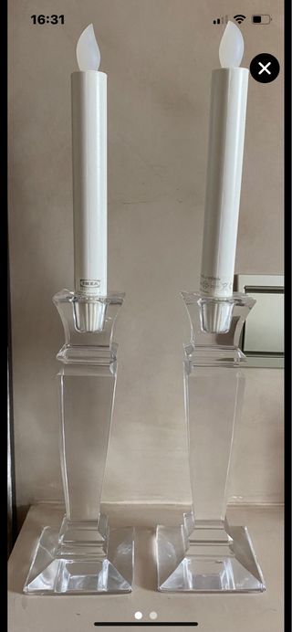 2 Candelabros cristal
