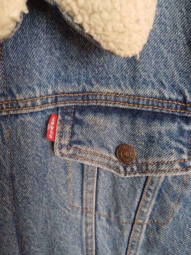 Chaqueta vaquera Levis borrego mujer