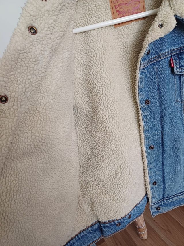 Chaqueta vaquera Levis borrego mujer