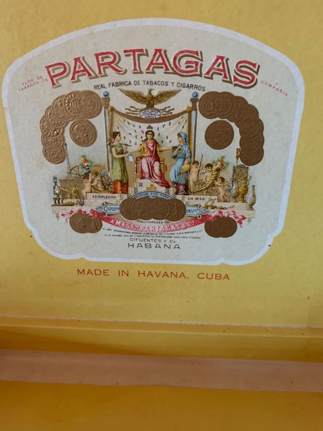 Scatola sigari Partagas vintage