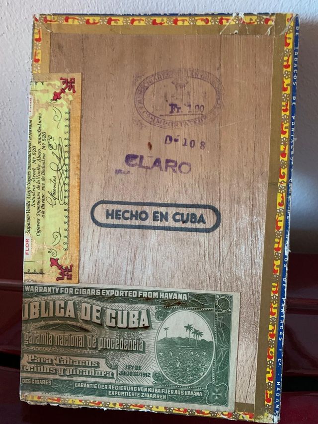 Scatola sigari Partagas vintage