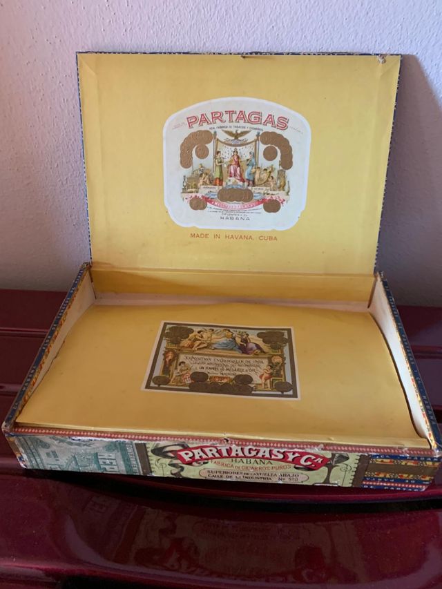 Scatola sigari Partagas vintage