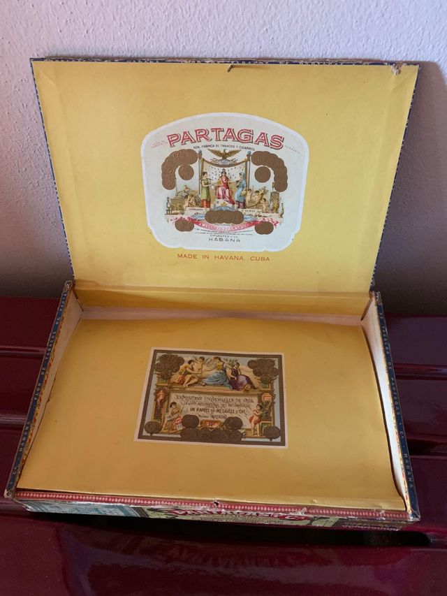 Scatola sigari Partagas vintage