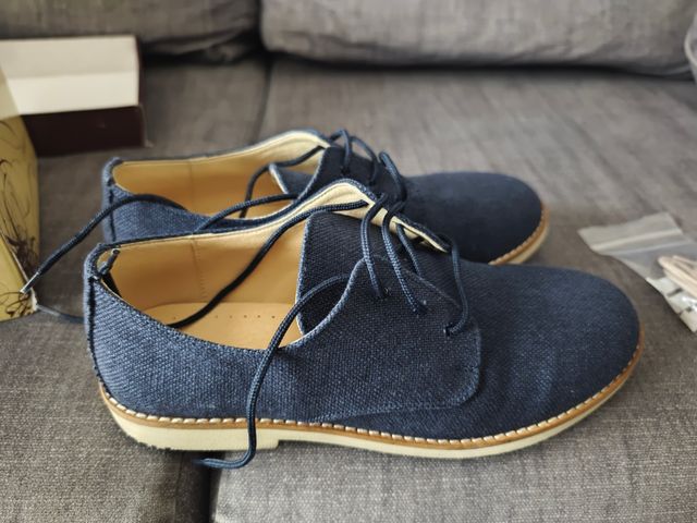 Zapatos Yowas niño comunión azul