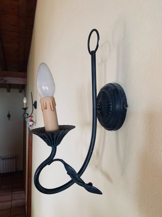 Apliques pared - metal negro