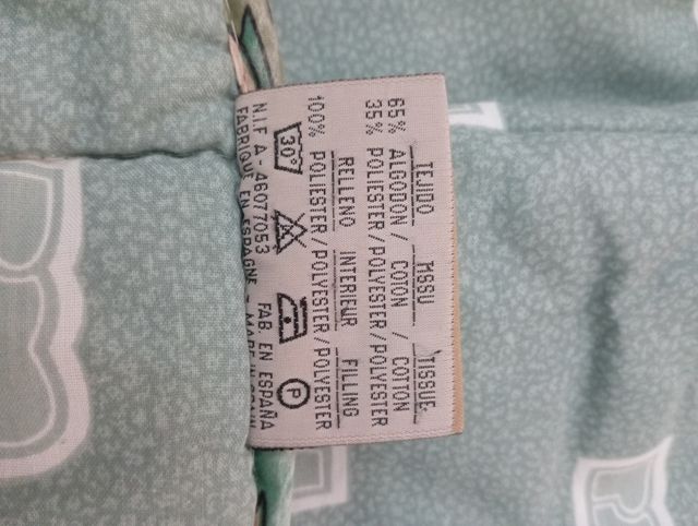 Edredón Reig Martí 105cm - Verde, Multicolor