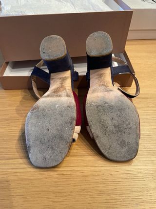 Sandali tacco 36 - blu, rosso