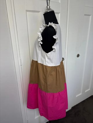 Lay vestito meraviglioso rosa bianco mar