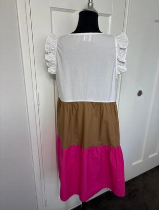 Lay vestito meraviglioso rosa bianco mar