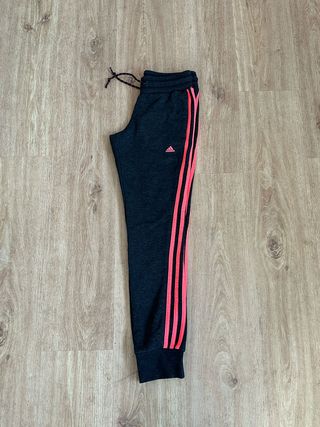 Pantalones chandal Adidas gris oscuro, talla XS