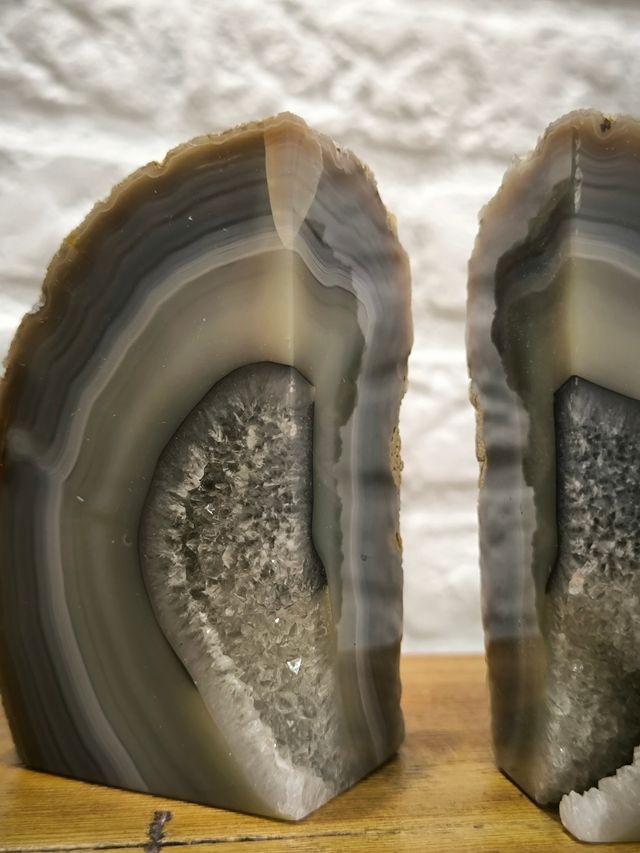 Sujeta libros geoda ágata