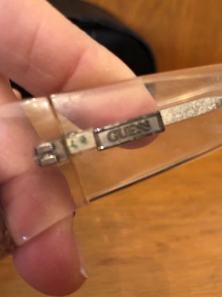 GUESS Gafas de sol transparentes con funda