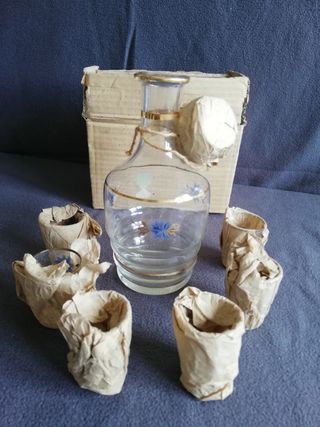 Juego licor antiguo - 6 vasos