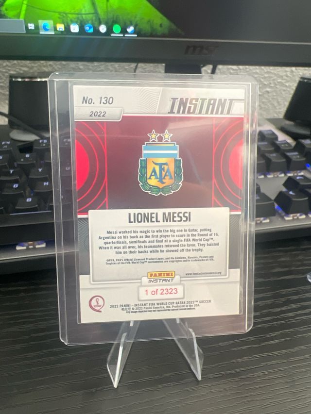 Messi panini Instant Qatar 2022