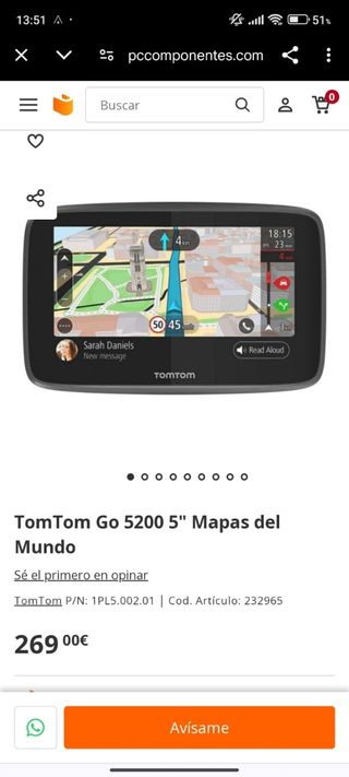 TomTom Go 5200 5" GPS