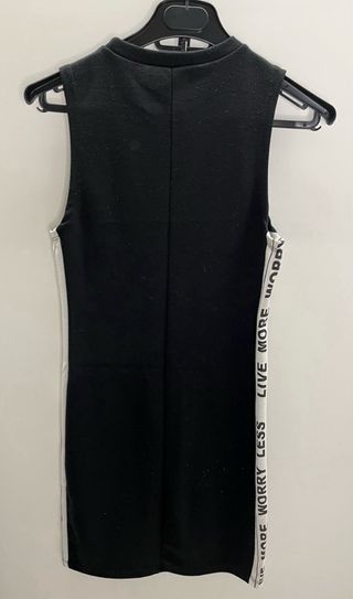 Vestido negro c/ letras - Talla S